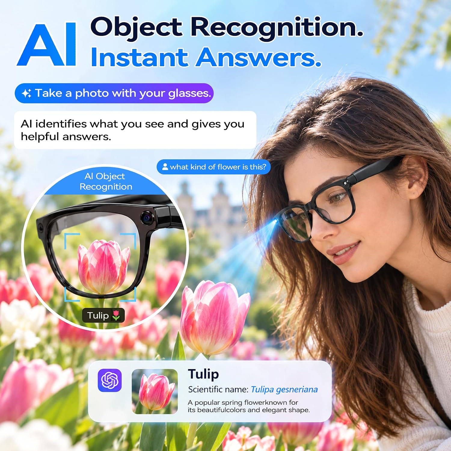 GAFAS INTELIGENTES BLACKVIEW BV300 CON CÁMARA HD Y TRADUCCIÓN EN TIEMPO REAL - 3