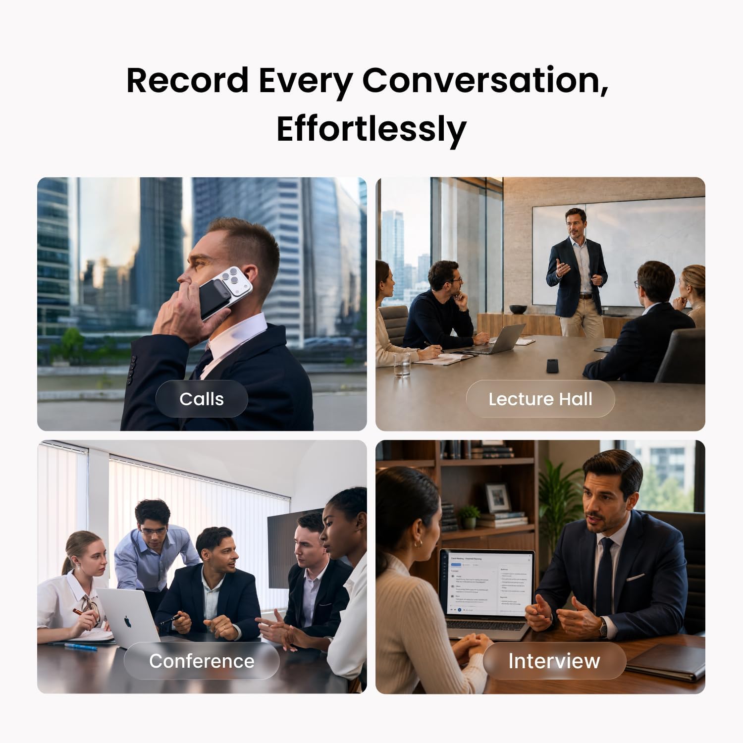 GRABADORA DE VOZ COMULYTIC NOTE PRO AI PARA REUNIONES - 4
