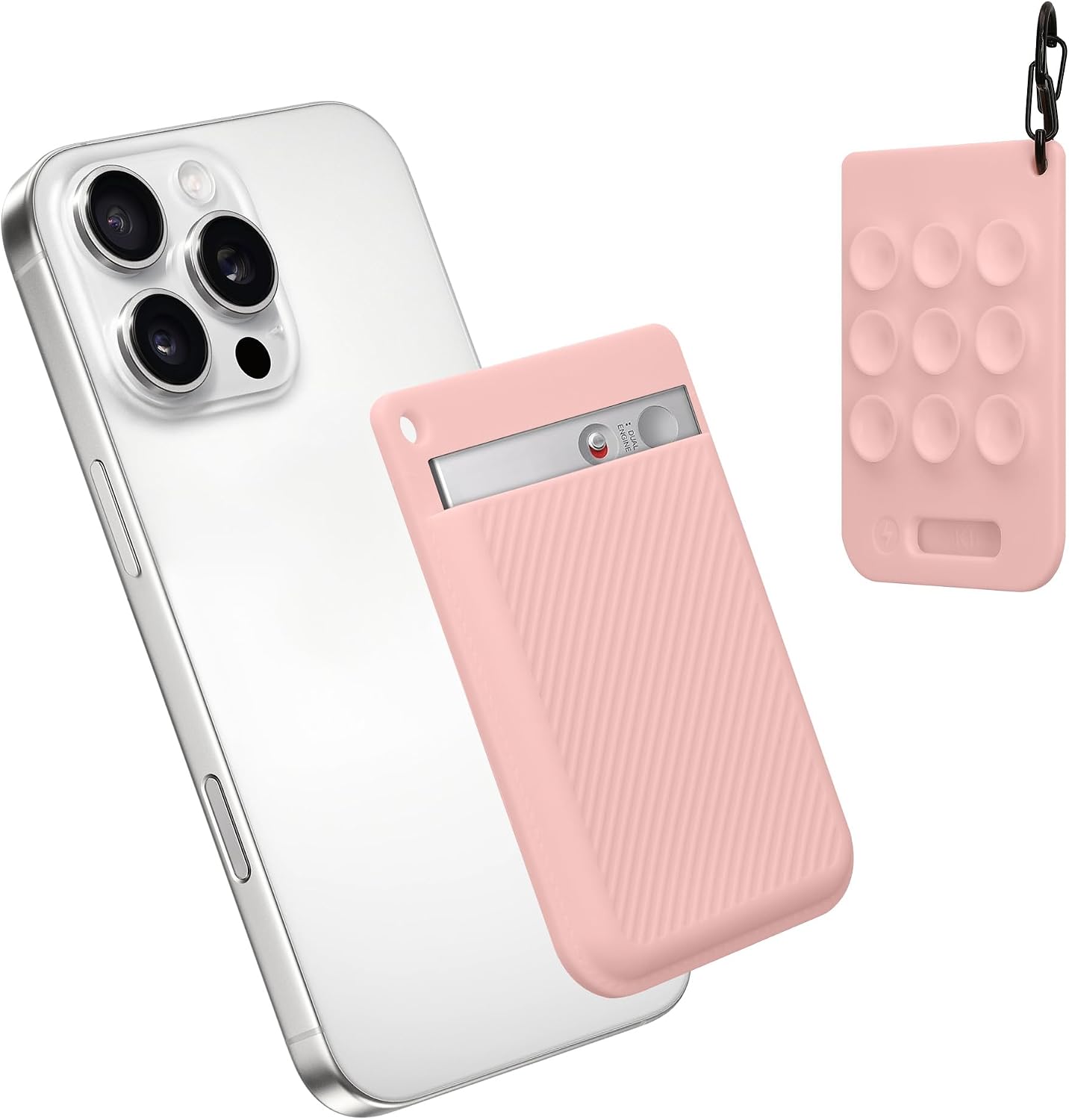 ESTUCHE KWMOBILE PARA GRABADORA DE VOZ PLAUD NOTE AI VOICE RECORDER ROSADO POLVORIENTO - 1