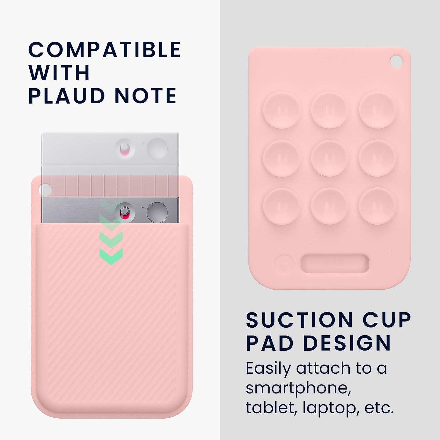 ESTUCHE KWMOBILE PARA GRABADORA DE VOZ PLAUD NOTE AI VOICE RECORDER ROSADO POLVORIENTO - 4
