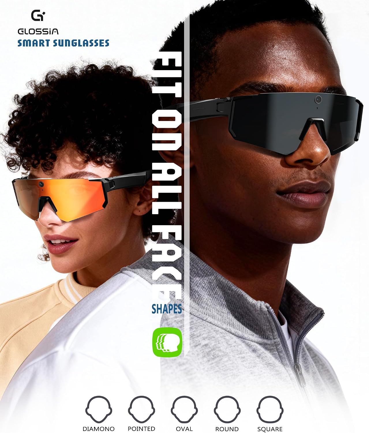 GAFAS INTELIGENTES GLOSSIA AI ULTRA PRO CON CÁMARA 4K Y ASISTENTE DE VOZ CHATGPT-4O OBSIDIAN CRIMSON ICE - 4