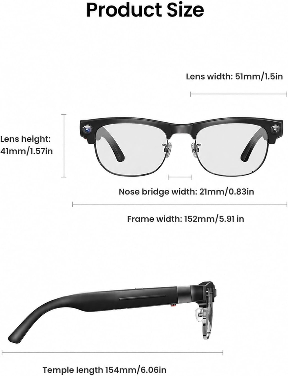 GAFAS INTELIGENTES DPVR G3 CON CÁMARA 8MP Y BLUETOOTH - 2