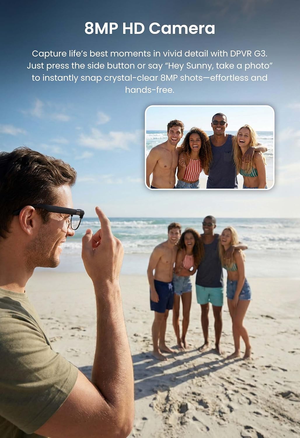 GAFAS INTELIGENTES DPVR G3 CON CÁMARA 8MP Y BLUETOOTH - 3