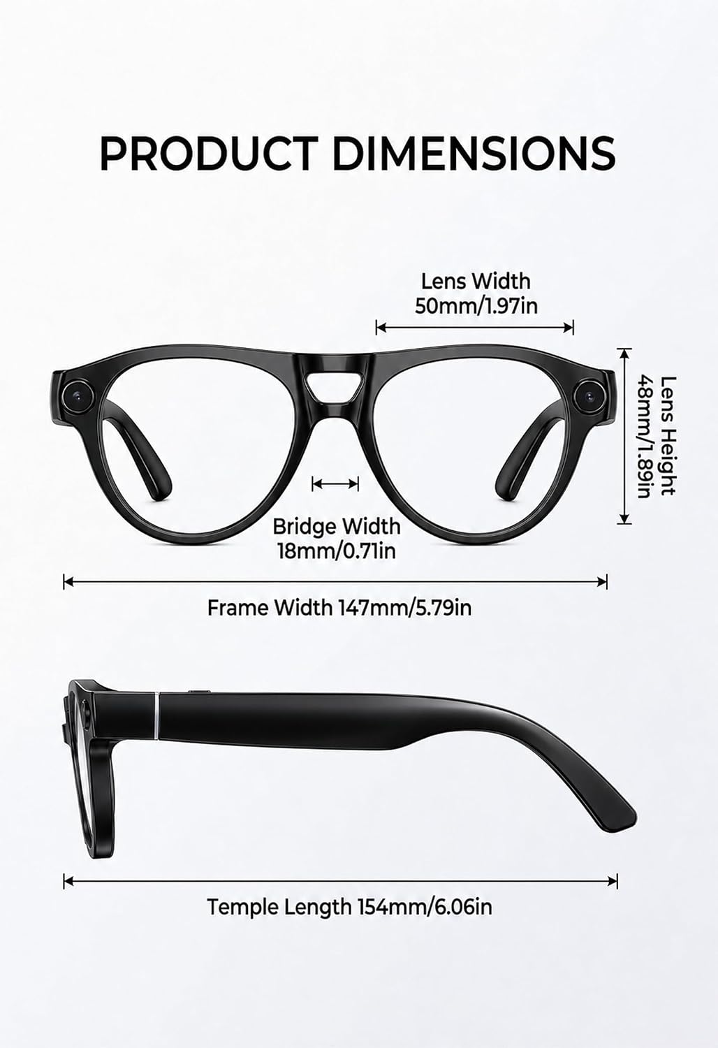 GAFAS INTELIGENTES DPVR G5 CON CÁMARA 13MP Y BLUETOOTH - 2