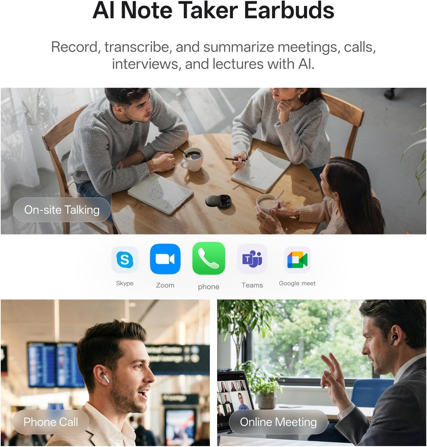 GRABADORA DE VOZ INALÁMBRICA VIAIM RECDOT AI CON EARBUDS Y TRANSCRIPCIÓN EN TIEMPO REAL - 2