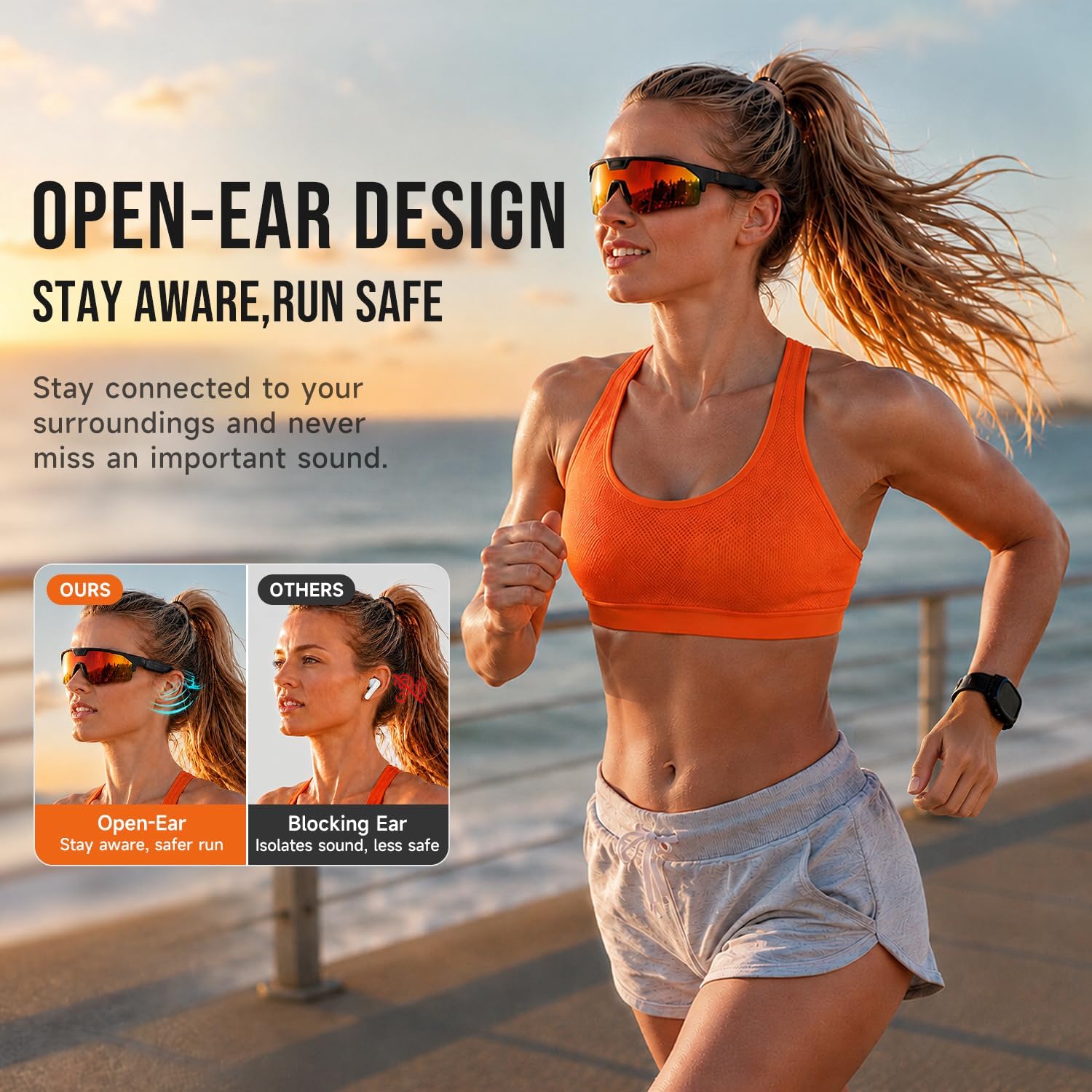 GAFAS INTELIGENTES FLEMIKIE AI CON CÁMARA 35MP Y GRABACIÓN 1200P PARA CICLISMO - 5
