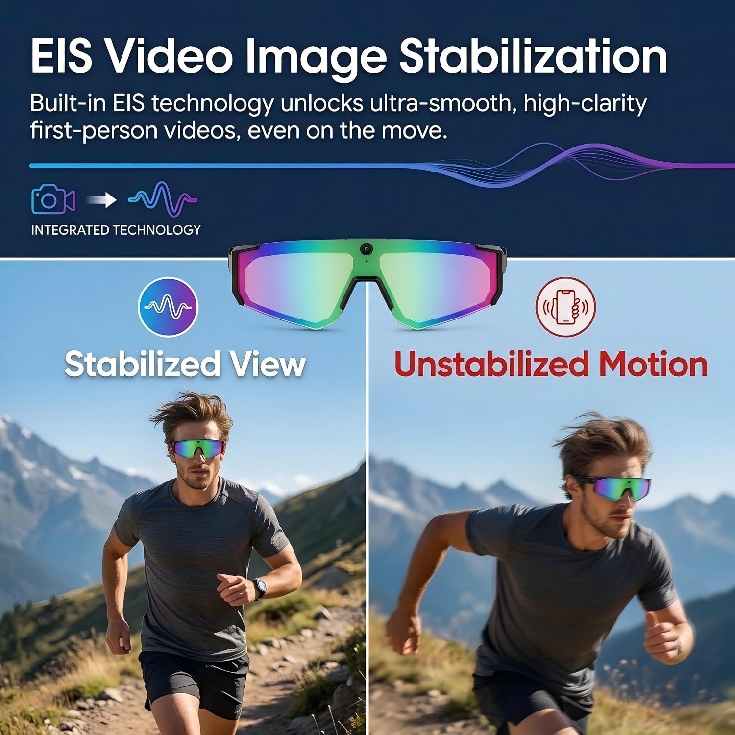 GAFAS INTELIGENTES CON CÁMARA PADOM AI SMART BLUE - 4