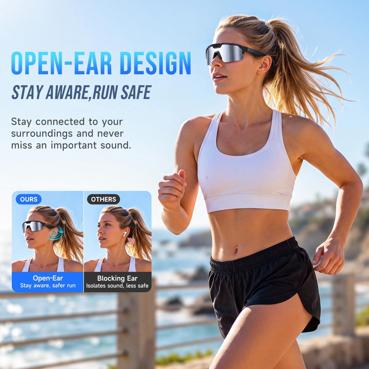 GAFAS INTELIGENTES FLEMIKIE CON CÁMARA 35MP Y GRABACIÓN DE VIDEO 1200P PARA CICLISMO - 4