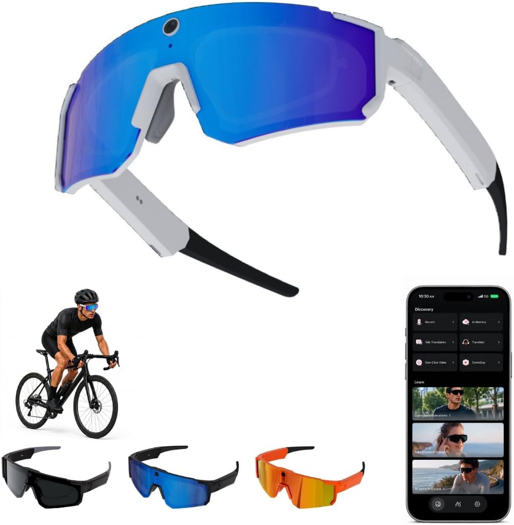 GAFAS INTELIGENTES TOWNIA AI CON CÁMARA 32MP Y VIDEO 1200P MORADO - 1