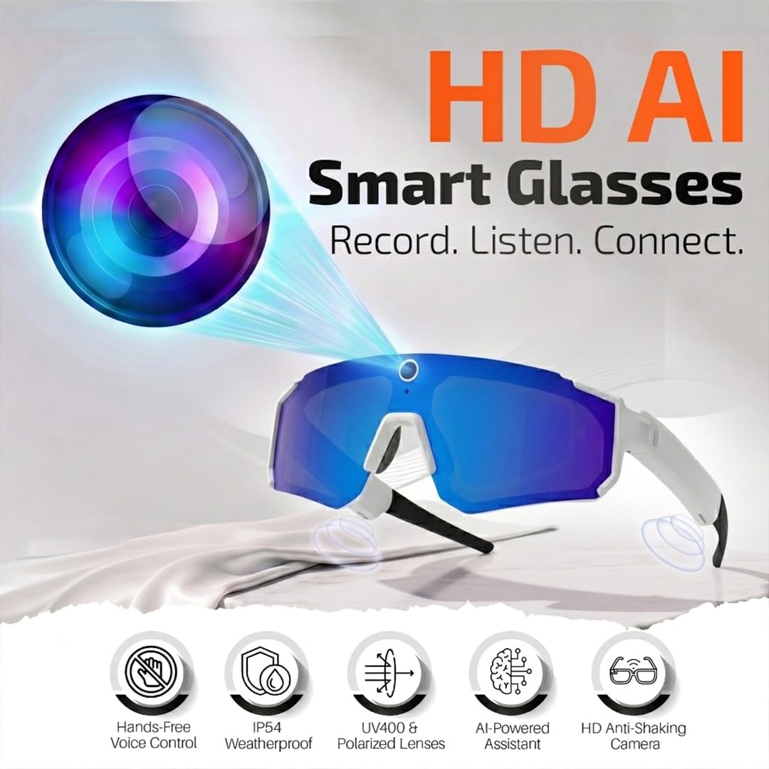 GAFAS INTELIGENTES TOWNIA AI CON CÁMARA 32MP Y VIDEO 1200P MORADO - 2