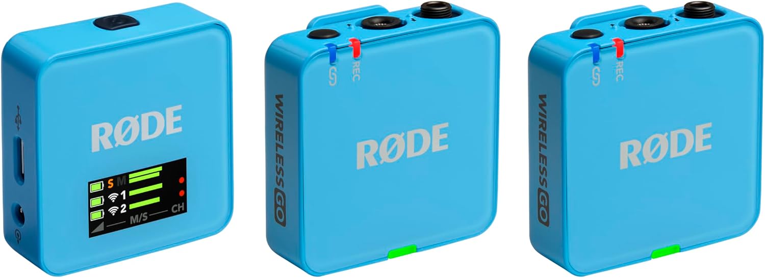 MICRÓFONO INALÁMBRICO RODE WIRELESS GO GEN 3 AZUL - 1