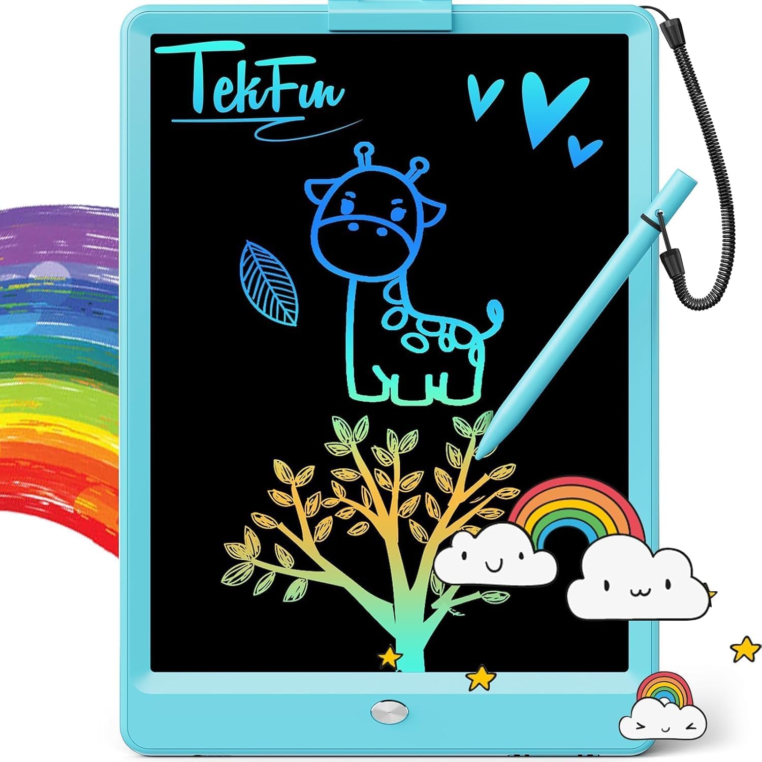 TABLETA GRÁFICA TEKFUN LCD WRITING TABLET 10 PULGADAS AZUL PARA NIÑOS - 1
