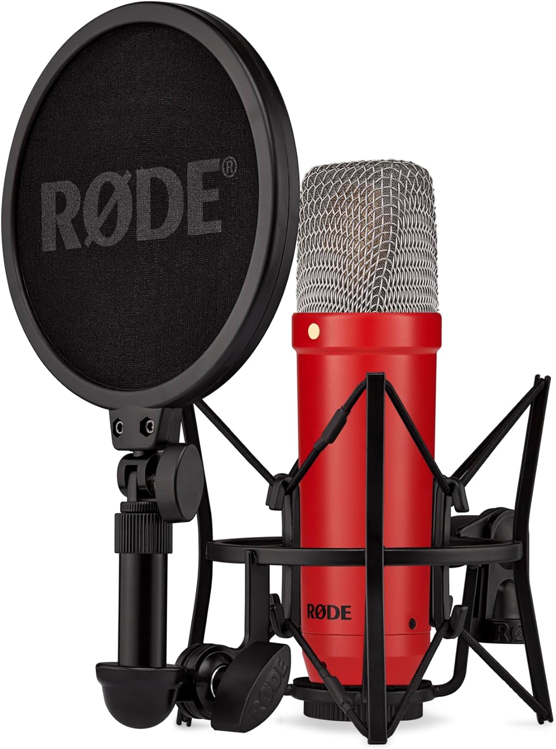 MICRÓFONO DE ESTUDIO CONDENSADOR RØDE NT1 SIGNATURE SERIES ROJO - 1