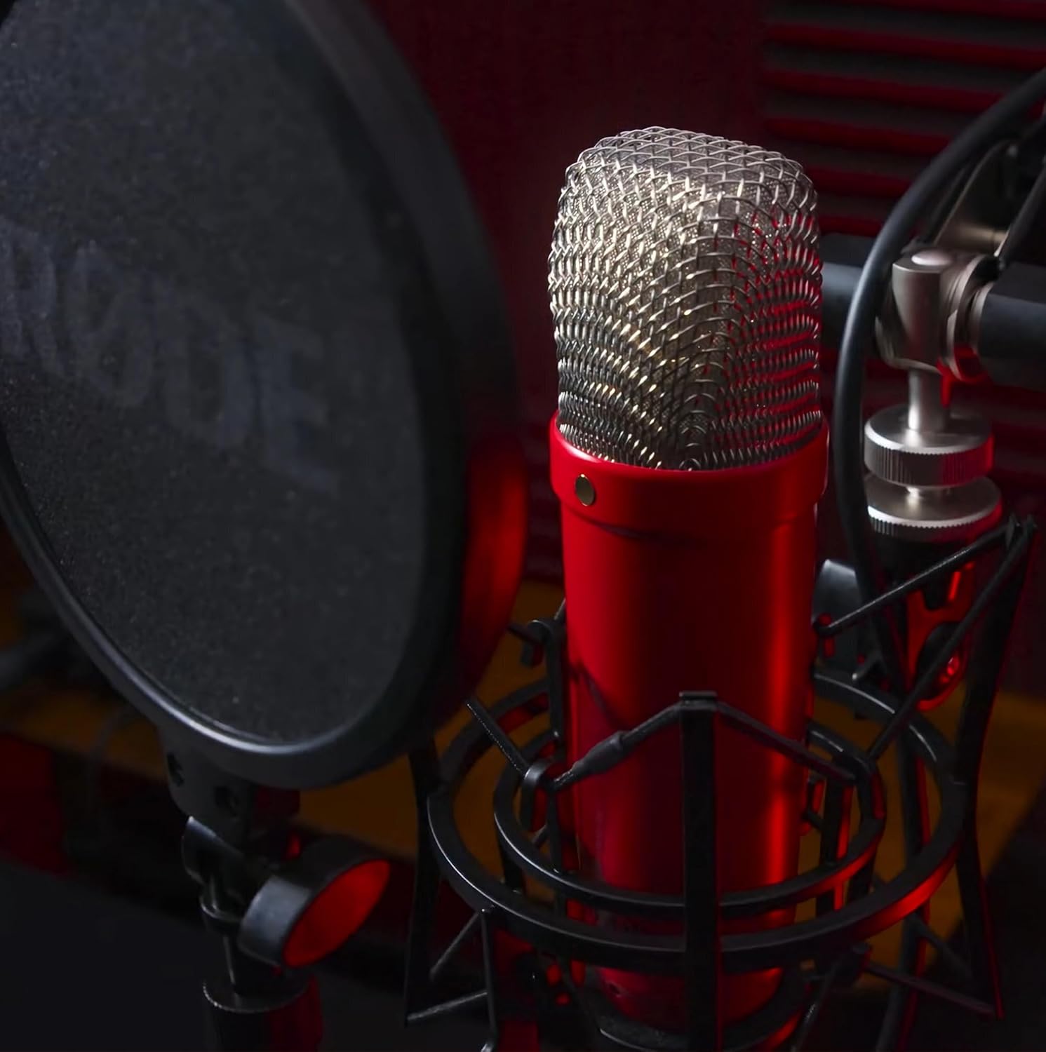 MICRÓFONO DE ESTUDIO CONDENSADOR RØDE NT1 SIGNATURE SERIES ROJO - 2