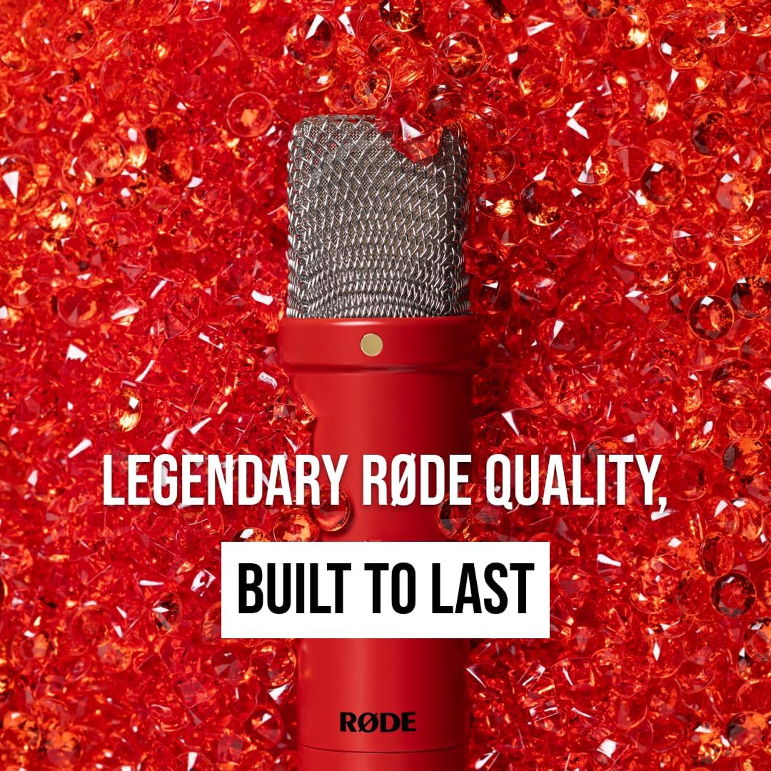 MICRÓFONO DE ESTUDIO CONDENSADOR RØDE NT1 SIGNATURE SERIES ROJO - 5