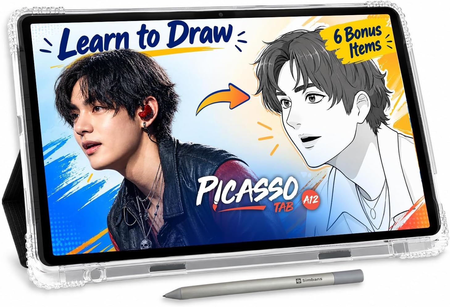 TABLET GRÁFICA SIMBANS PICASSOTAB 12' A12 PORTÁTIL INDEPENDIENTE - 1