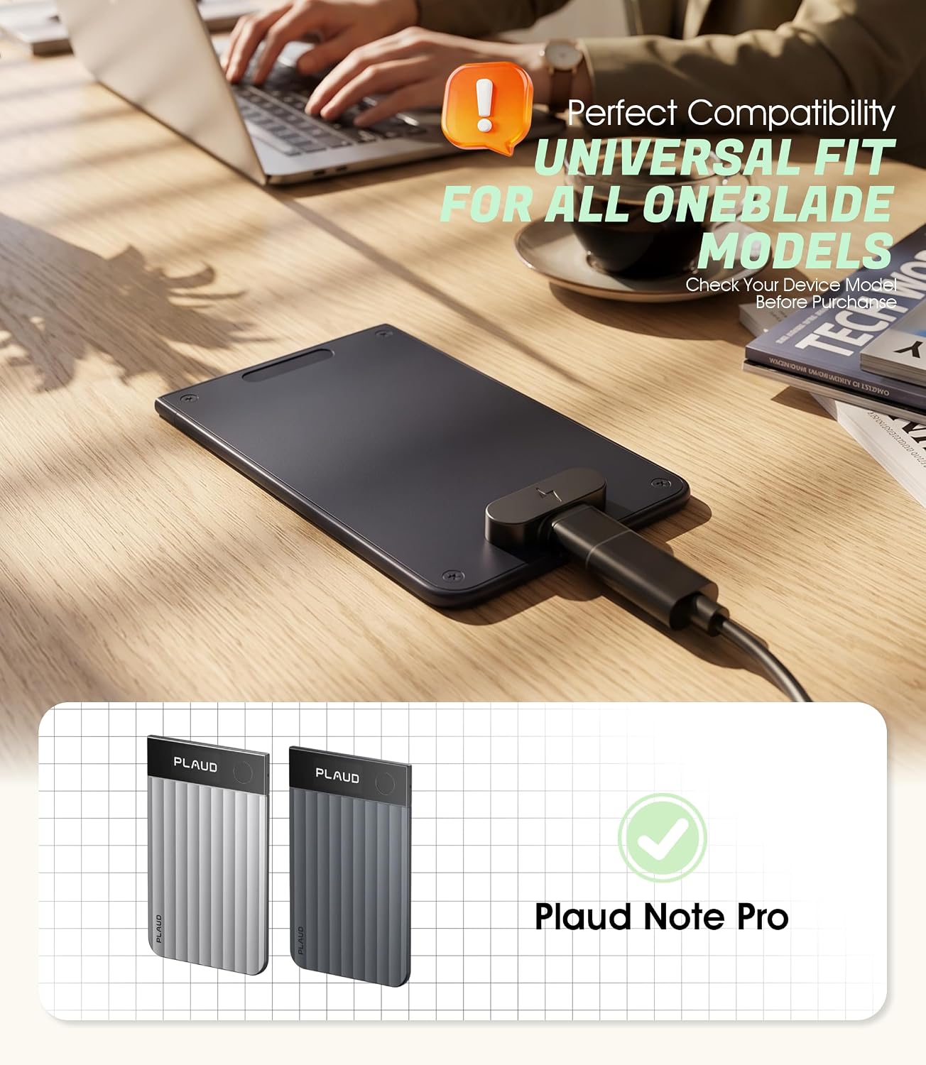 ADAPTADOR USB C ERMORGEN 2 UNIDADES PARA PLAUD NOTE Y PLAUD NOTE PRO - 2