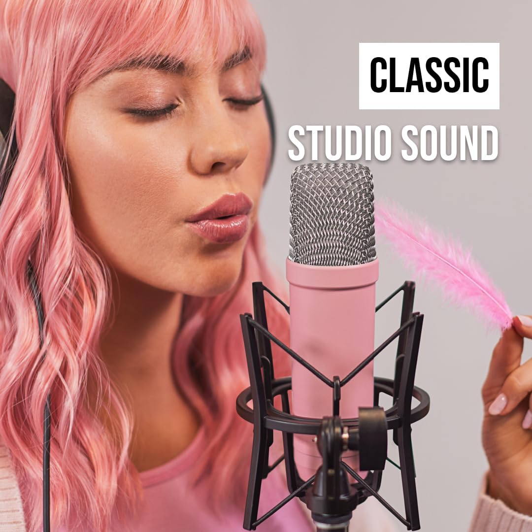MICRÓFONO DE ESTUDIO CONDENSADOR RØDE NT1 SIGNATURE SERIES ROSA - 3