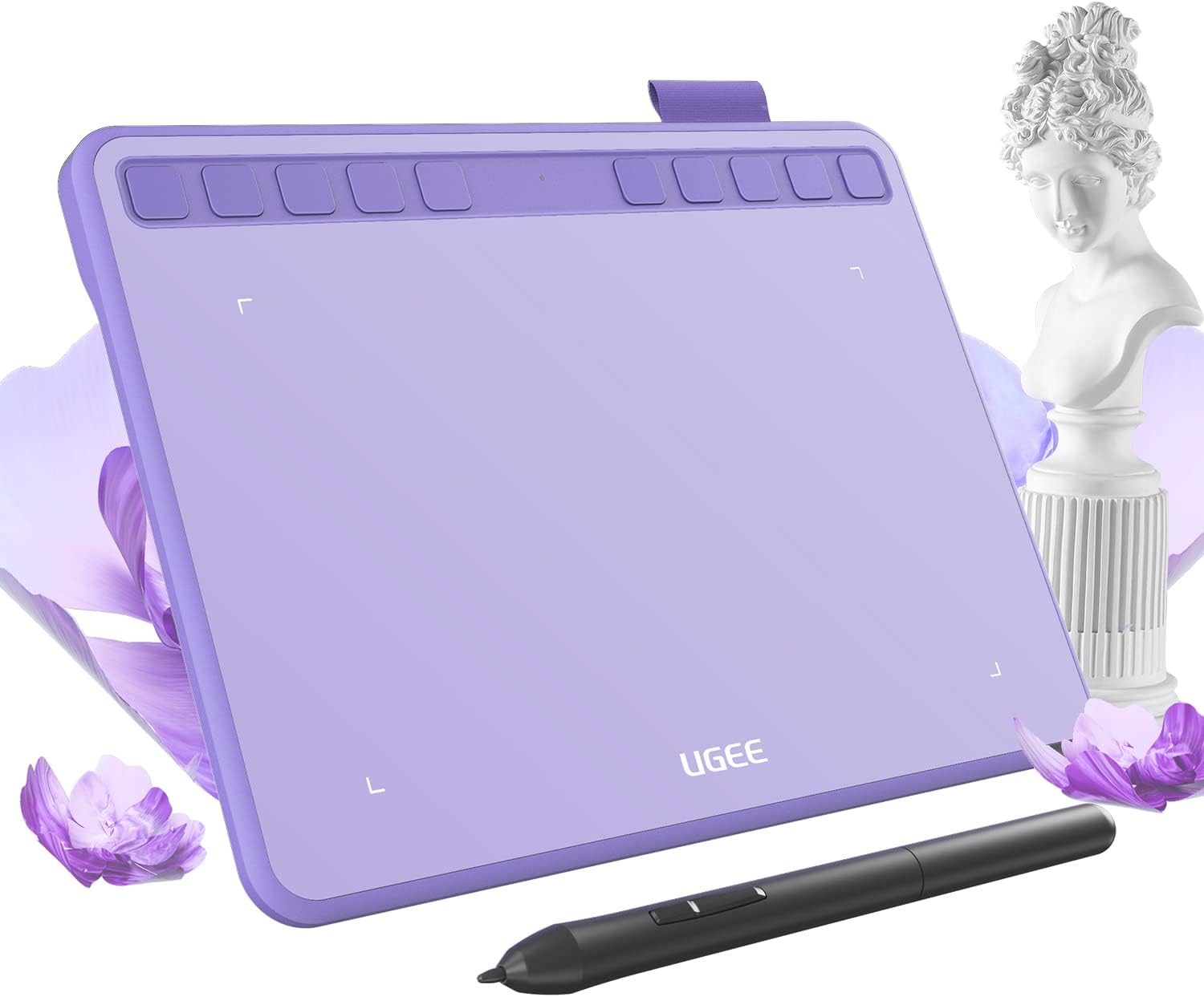 TABLETA GRÁFICA UGEE DRAWING TABLET 6.5X4 PULGADAS MORADO - 1