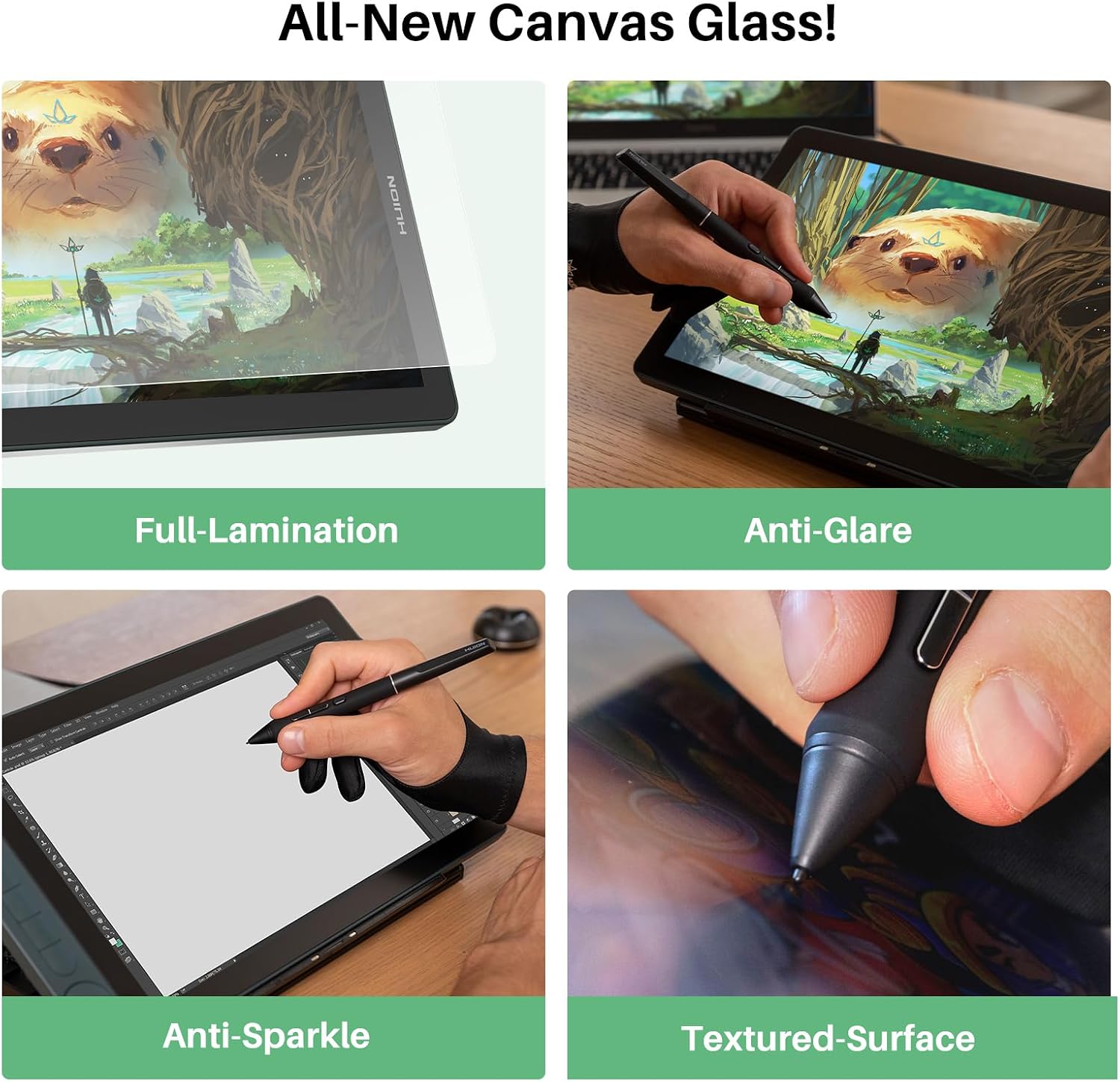 TABLET GRÁFICA HUION KAMVAS 13 GEN 3 SE 13.3 PULGADAS - 4