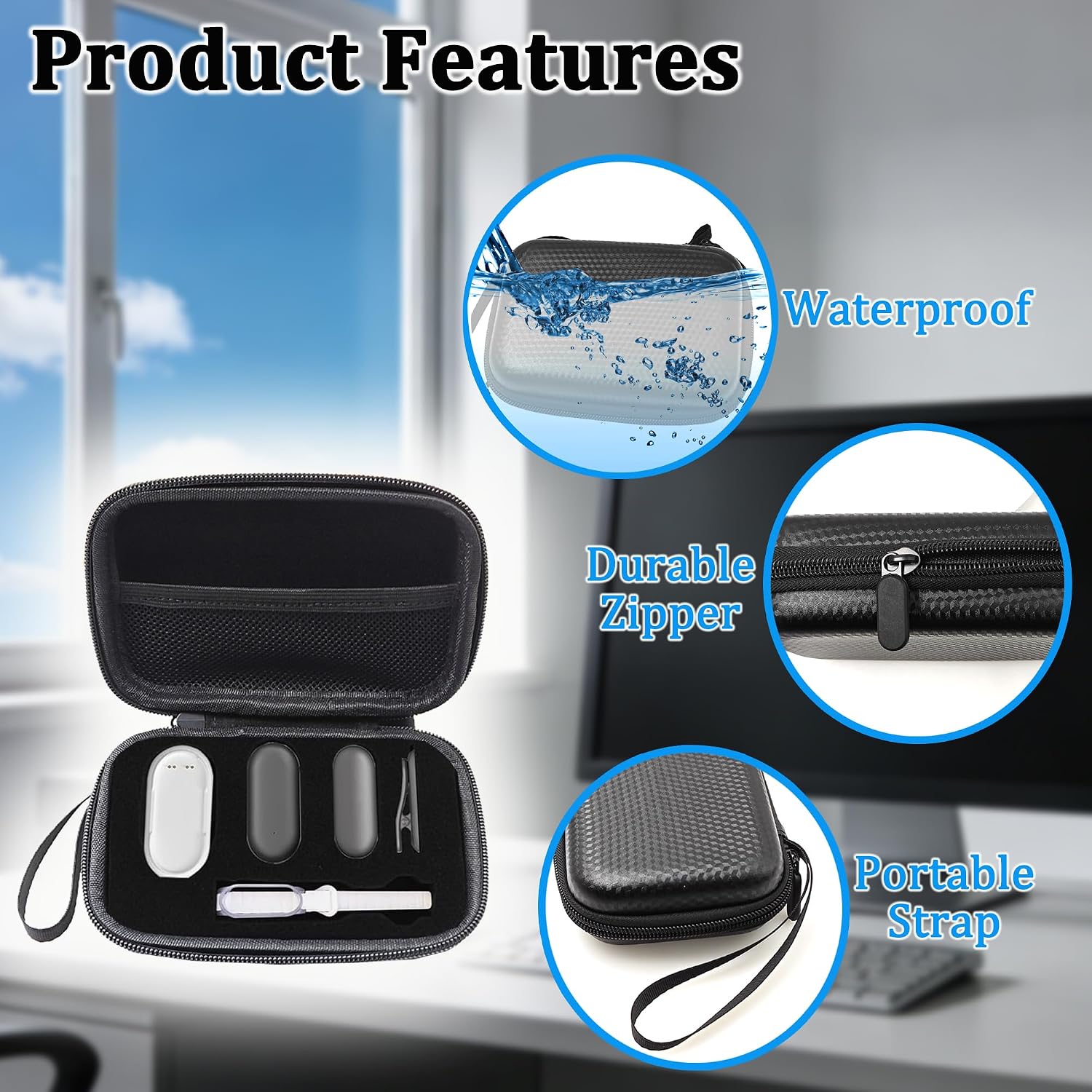 ESTUCHE PROTECTOR PARA GRABADORA DE VOZ PLAUD NOTEPIN LEOTUBE NEGRO - 3