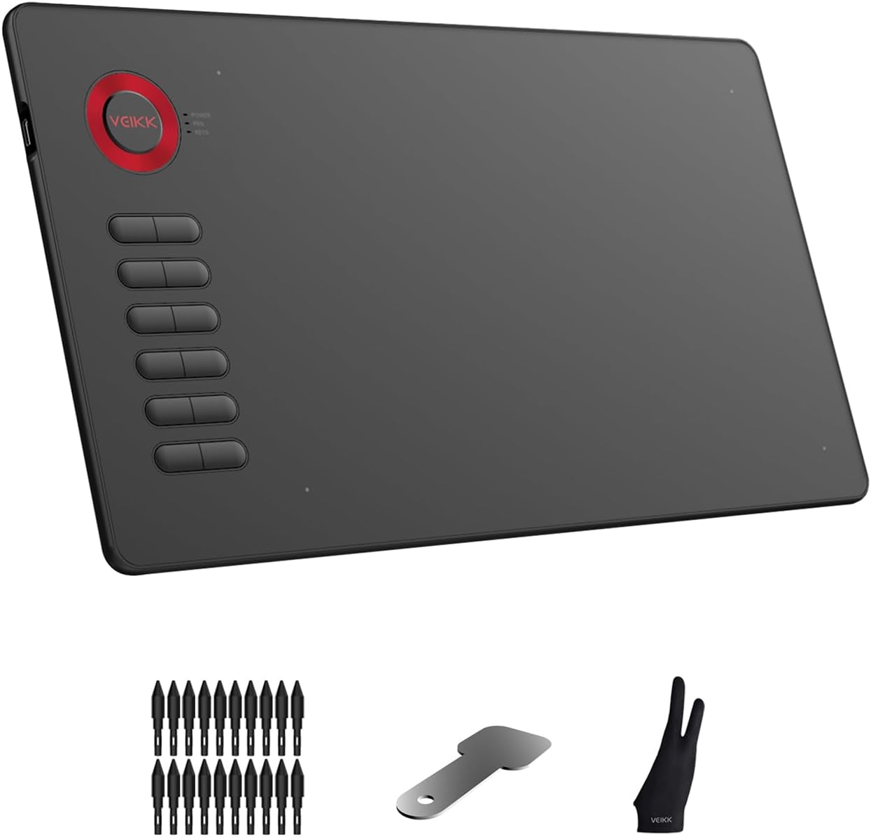 TABLETA GRÁFICA VEIKK A15 10X6 PULGADAS CON 12 TECLAS RÁPIDAS Y 8192 NIVELES DE PRESIÓN - 1