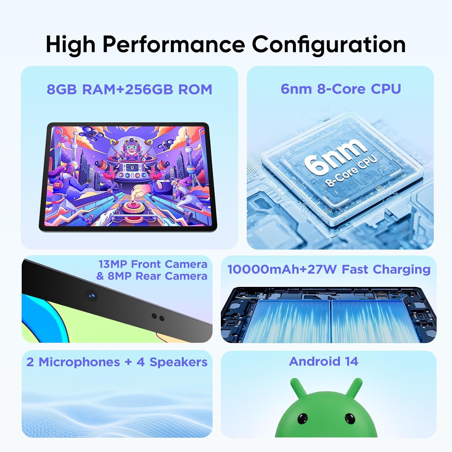 TABLETA GRÁFICA UGEE 14.25' CON PANTALLA 2.4K, 8GB+256GB, BATERÍA 10000MAH, PANTALLA NANO MATE TIPO PAPEL - 3