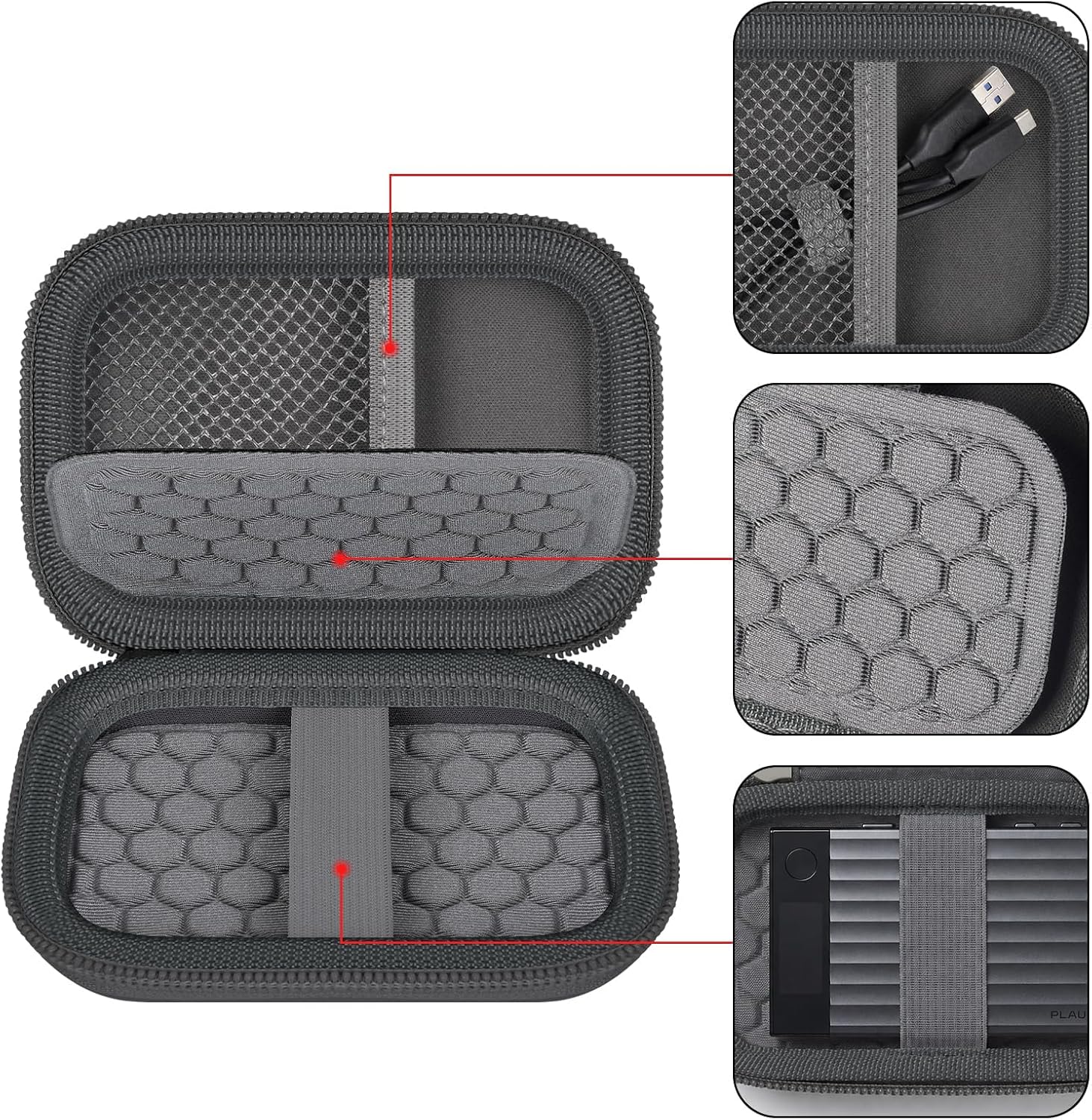 ESTUCHE DE VIAJE AGAINMORE PARA GRABADORA DE VOZ PLAUD NOTE PRO/NOTE AI - 5