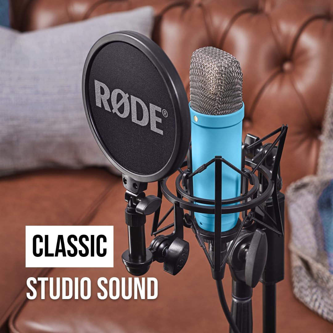 MICRÓFONO DE ESTUDIO CONDENSADOR RØDE NT1 SIGNATURE SERIES AZUL - 3