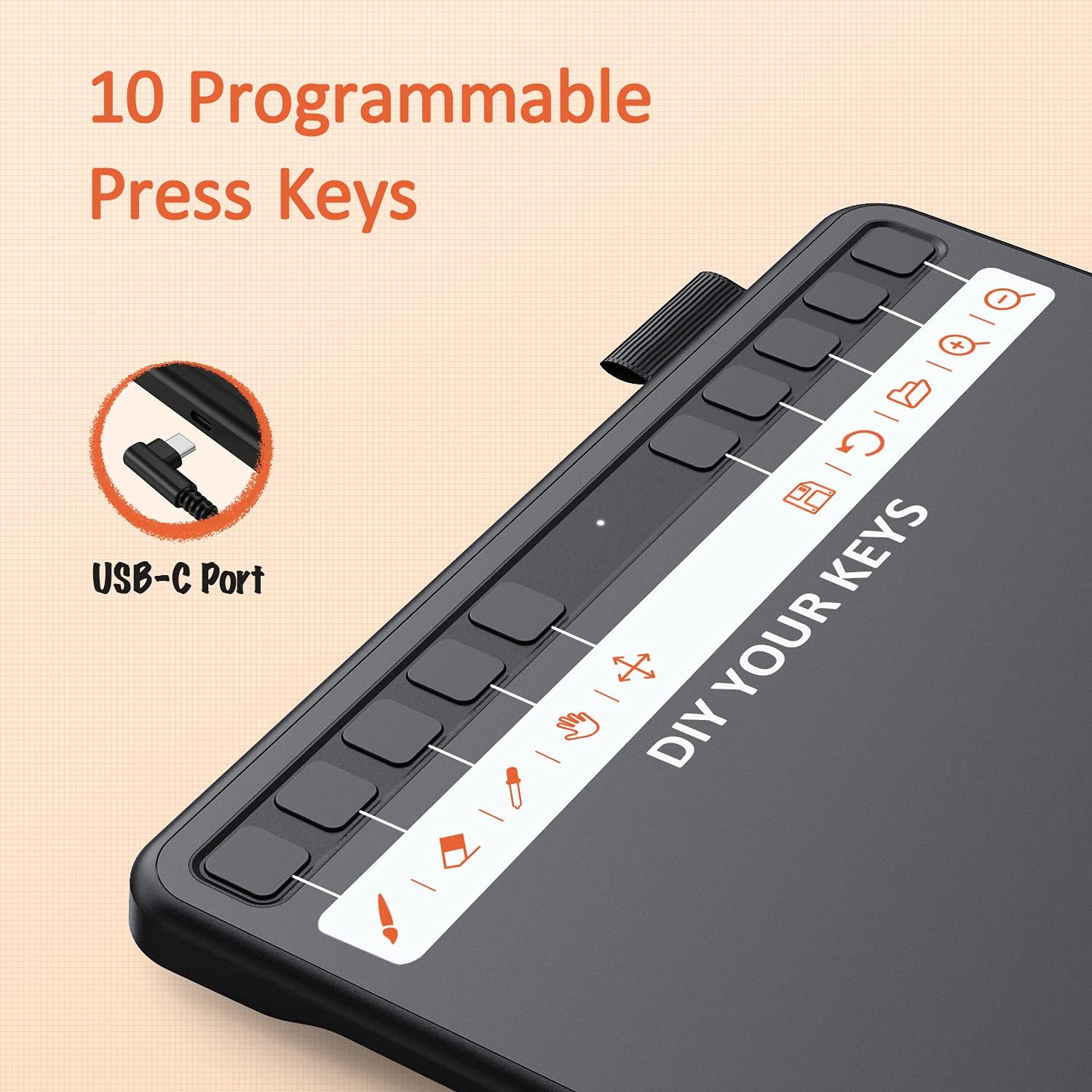 TABLETA GRÁFICA UGEE S640 CON LÁPIZ SIN BATERÍA Y 8192 NIVELES DE PRESIÓN - 2