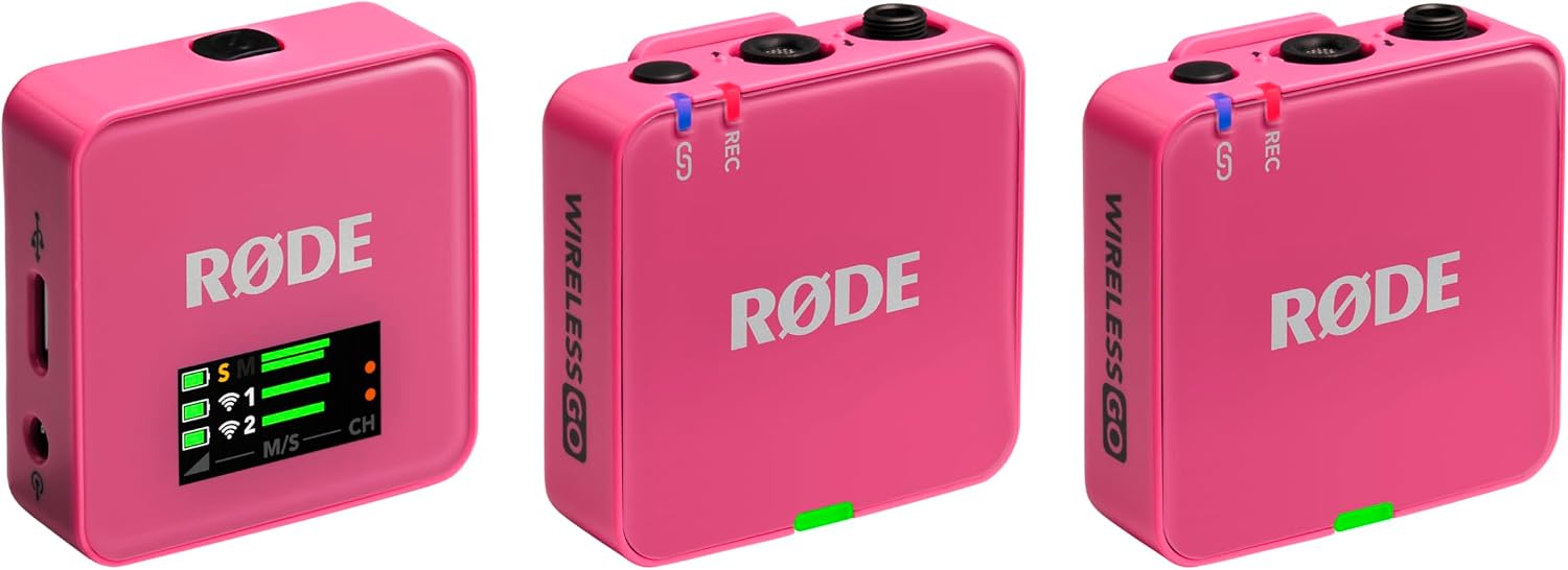 MICRÓFONO INALÁMBRICO RODE WIRELESS GO GEN 3 ROSA - 1