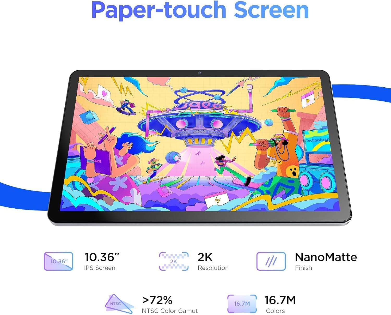 TABLETA GRÁFICA UGEE UT2 10.36' ANDROID 14 6GB+128GB - 2