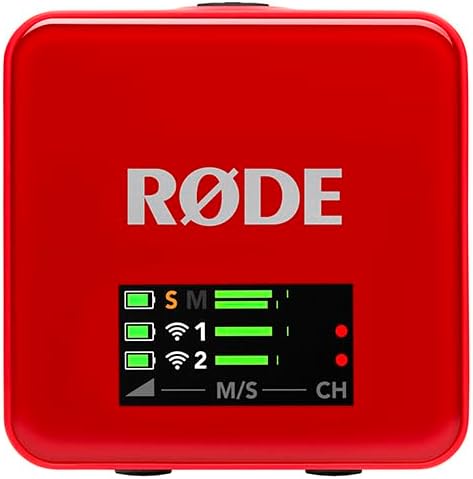 MICRÓFONO INALÁMBRICO RODE WIRELESS GO GEN 3 32-BIT FLOAT ROJO - 4
