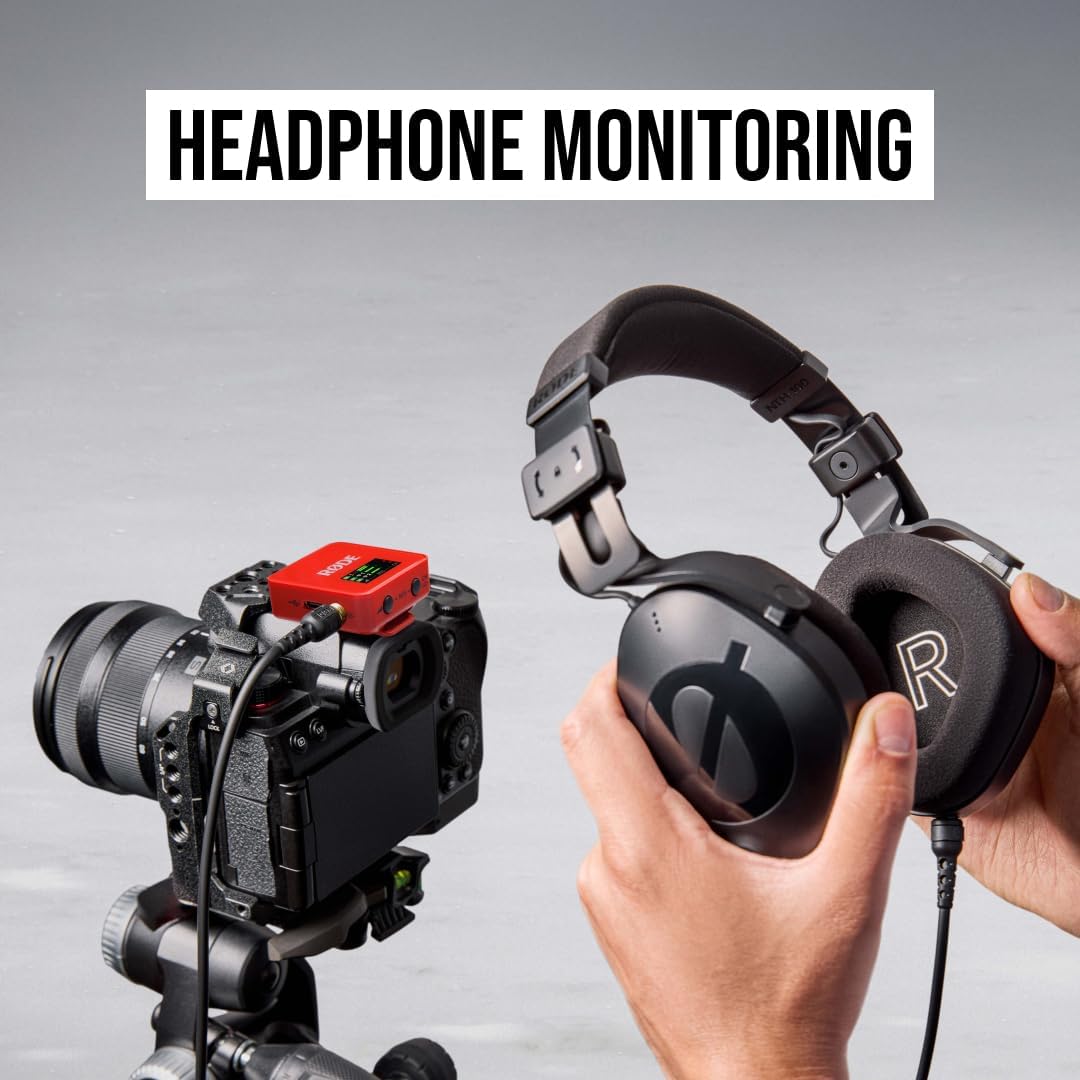 MICRÓFONO INALÁMBRICO RODE WIRELESS GO GEN 3 32-BIT FLOAT ROJO - 5
