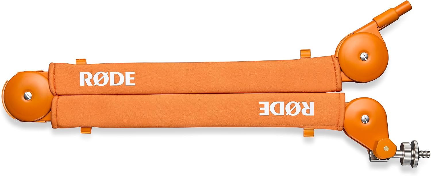 BRAZO ARTICULADO PROFESIONAL PARA ESTUDIO RODE PSA1+ CON AMORTIGUACIÓN DE RESORTE COLOR NARANJA - 2