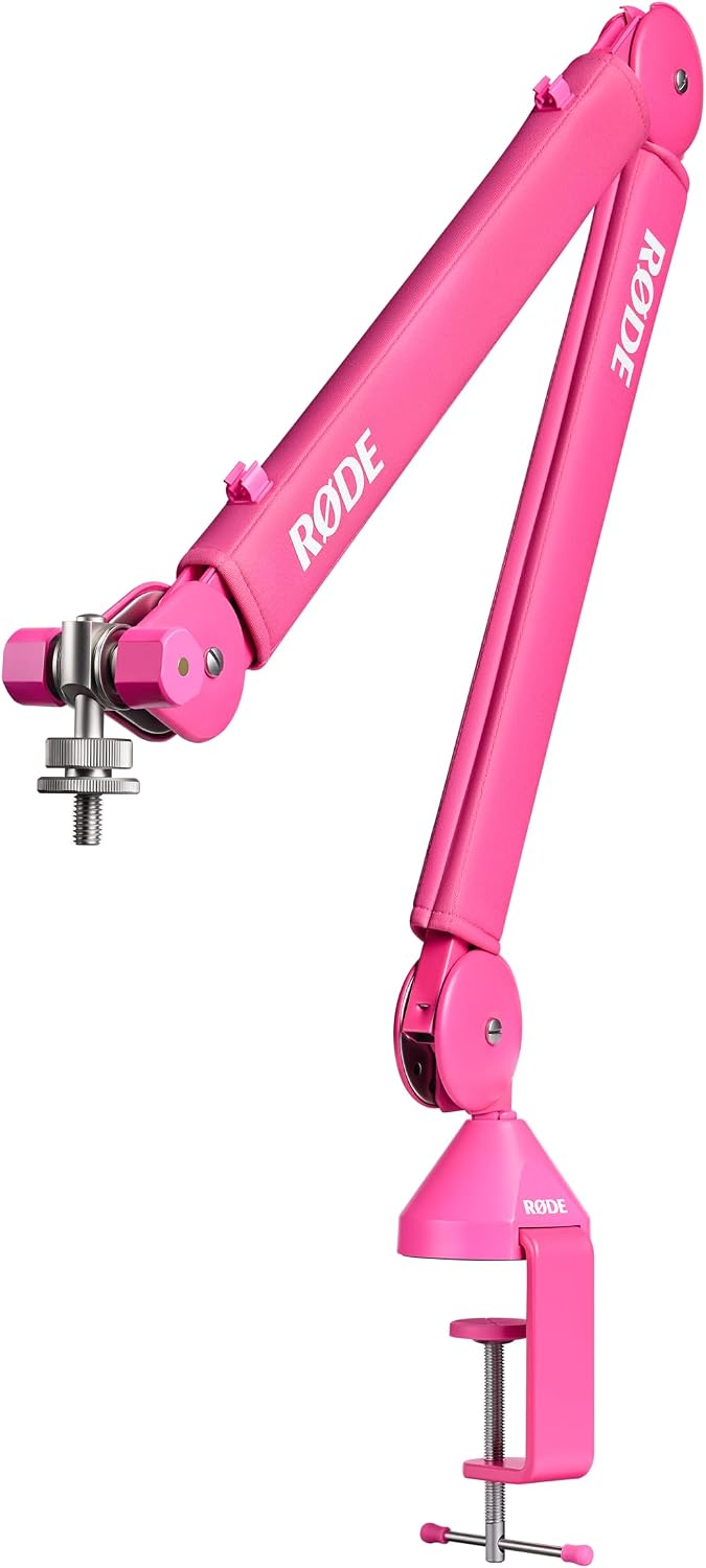 BRAZO ARTICULADO PROFESIONAL PARA ESTUDIO RODE PSA1+ COLOR ROSA - 1