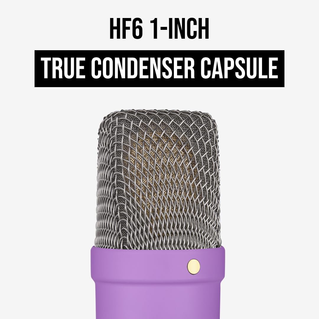MICRÓFONO DE ESTUDIO CONDENSADOR RØDE NT1 SIGNATURE SERIES MORADO - 5