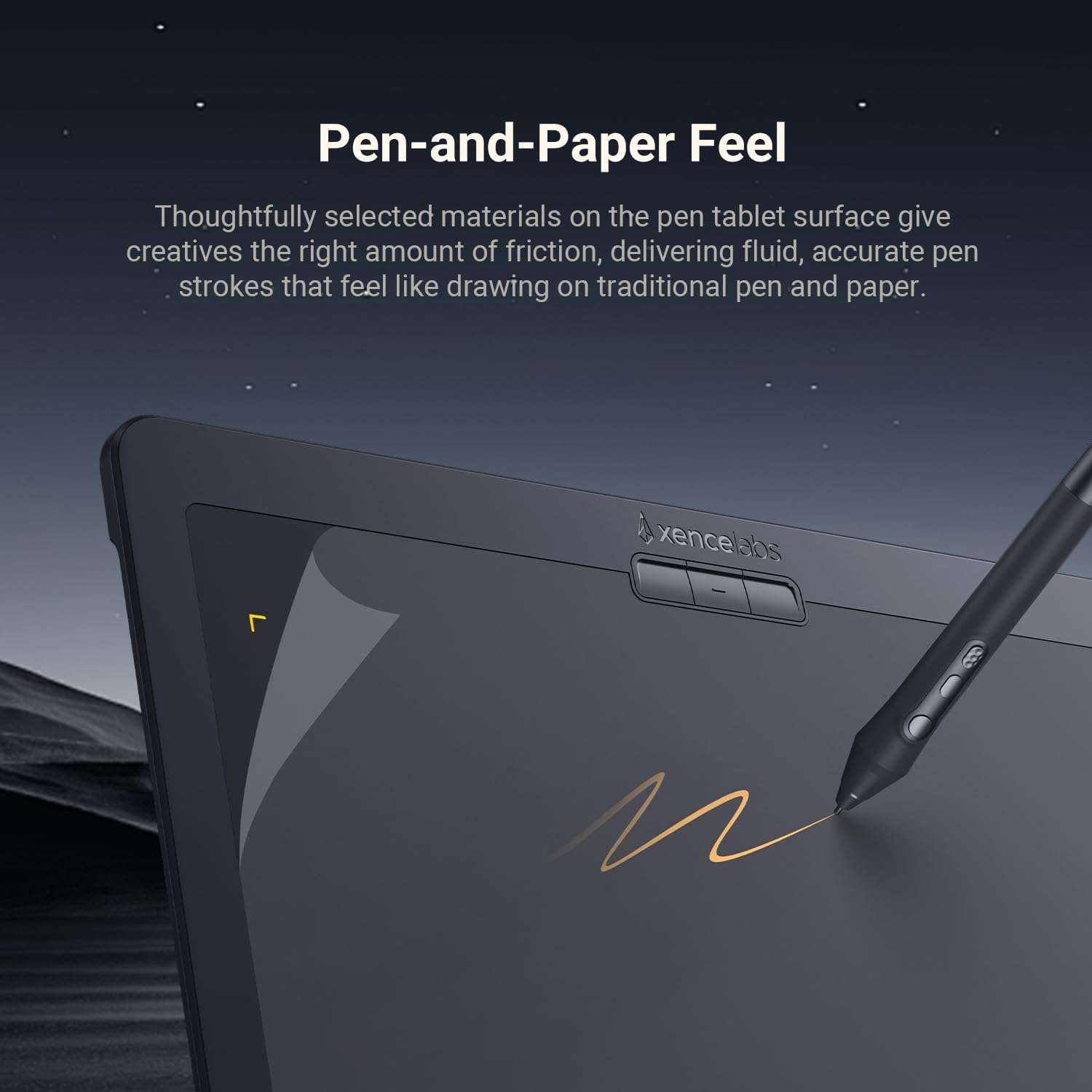 TABLETA GRÁFICA XENCELABS 12' ULTRADELGADA CON 40 TECLAS RÁPIDAS PERSONALIZABLES Y 2 STYLUS SIN BATERÍA - 2