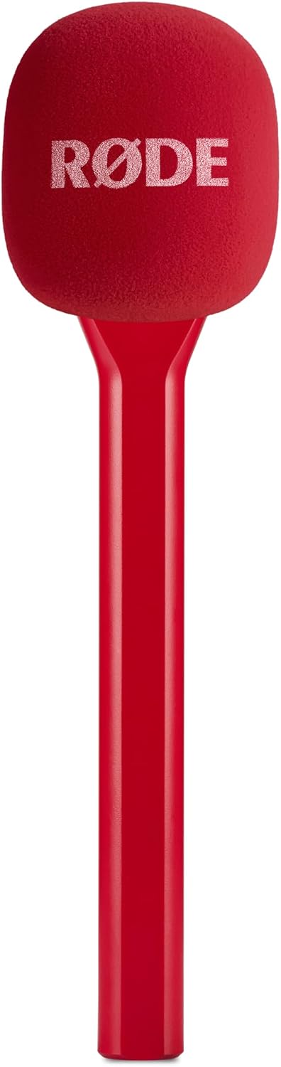 ADAPTADOR DE MICRÓFONO DE MANO RODE INTERVIEW GO PARA MICRÓFONOS INALÁMBRICOS RODE COLOR ROJO - 1