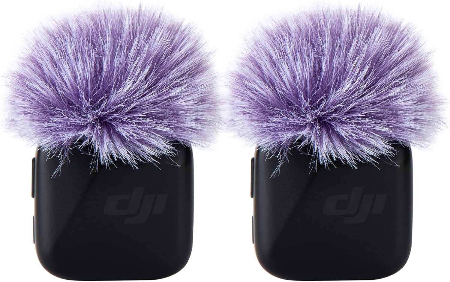 MICRÓFONO WIBOND PARA DJI MIC MINI PROTECTOR ANTIVIENTO PELUDO 2 UNIDADES MORADO - 1