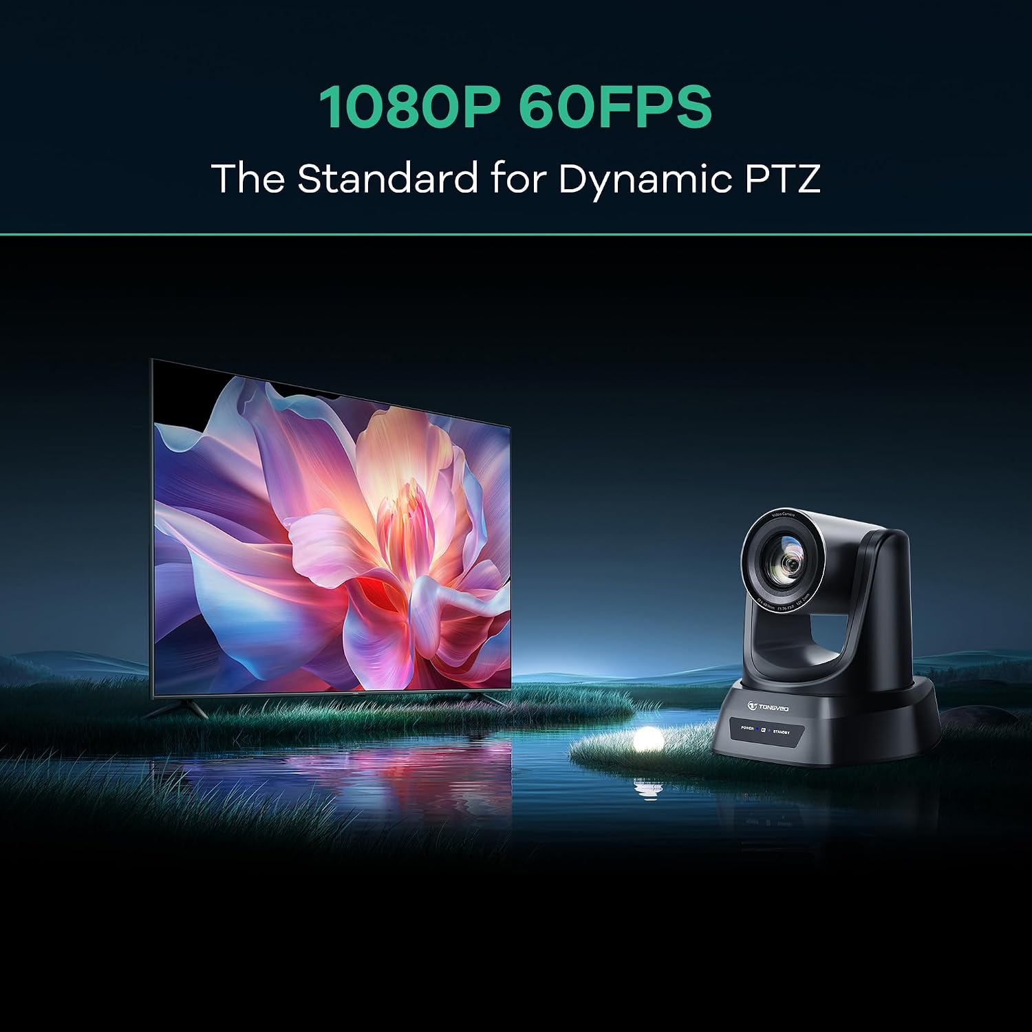 CÁMARA PTZ TONGVEO 12X ZOOM ÓPTICO 1080P AI HDMI USB 3.0 PARA CONFERENCIAS - 5