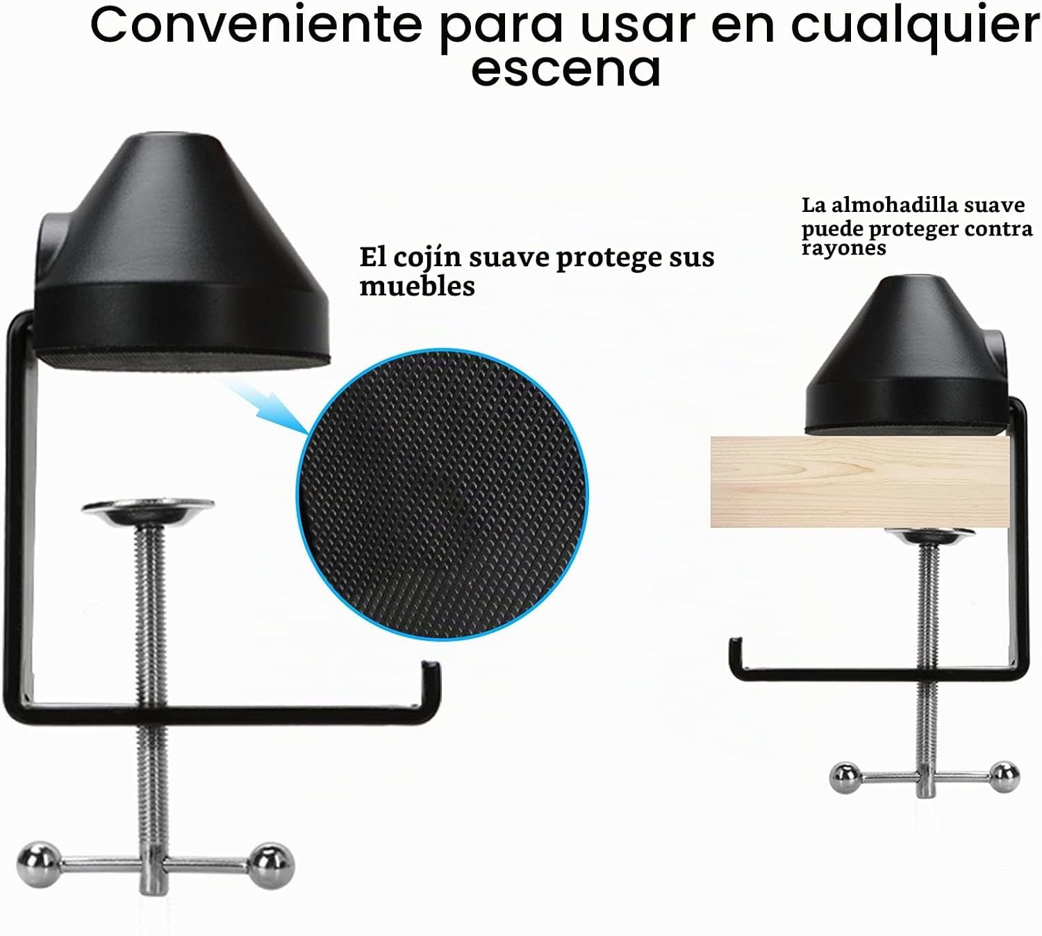 MICRÓFONO CON SOPORTE YOUSHARES PARA RODE PODMIC CON FILTRO ANTI-POP Y PROTECTOR DE VIENTO - 5