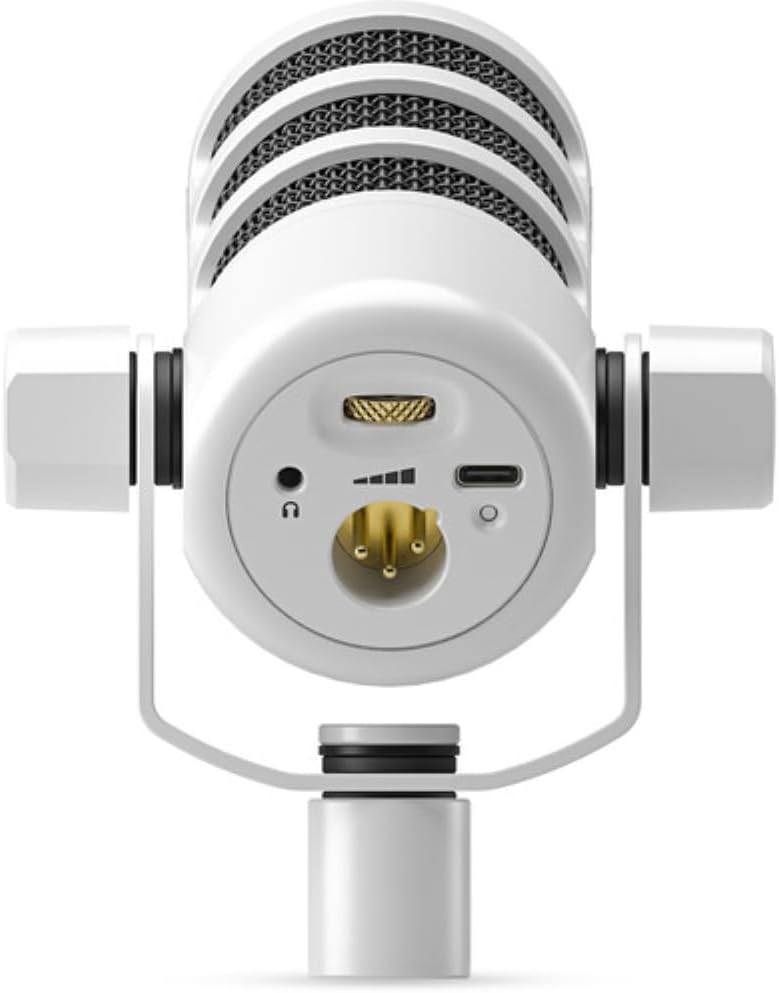 MICRÓFONO DINÁMICO RODE PODMIC USB Y XLR PARA PODCAST BLANCO CON FILTRO ANTI-POP Y SOPORTE DE ESCRITORIO - 2