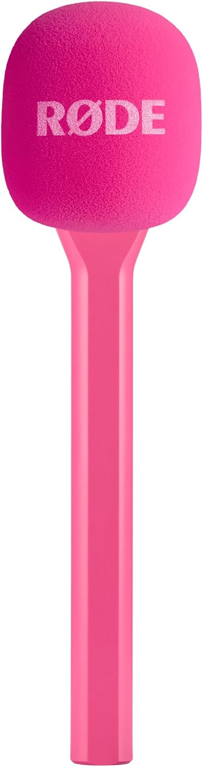 ADAPTADOR DE MICRÓFONO DE MANO RODE INTERVIEW GO PARA MICRÓFONOS INALÁMBRICOS RODE COLOR ROSA - 1