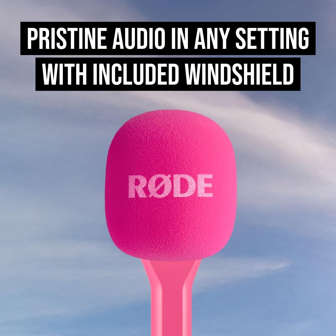 ADAPTADOR DE MICRÓFONO DE MANO RODE INTERVIEW GO PARA MICRÓFONOS INALÁMBRICOS RODE COLOR ROSA - 5