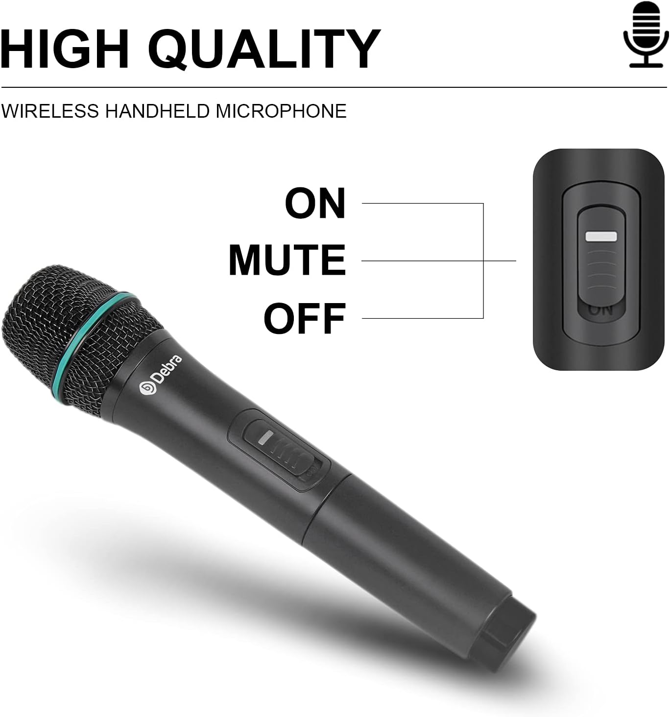 MICRÓFONO INALÁMBRICO D DEBRA AUDIO AU400 PRO UHF 4 CANALES - 3