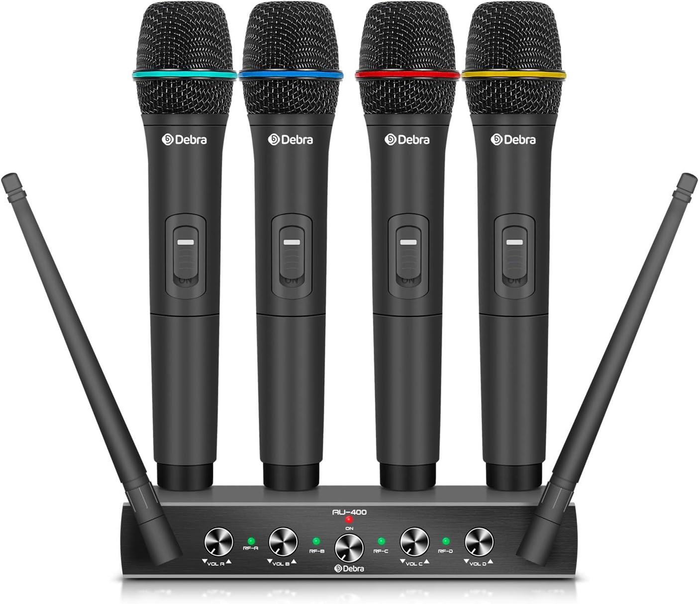 MICRÓFONO INALÁMBRICO D DEBRA AUDIO AU400 PRO UHF 4 CANALES - 1