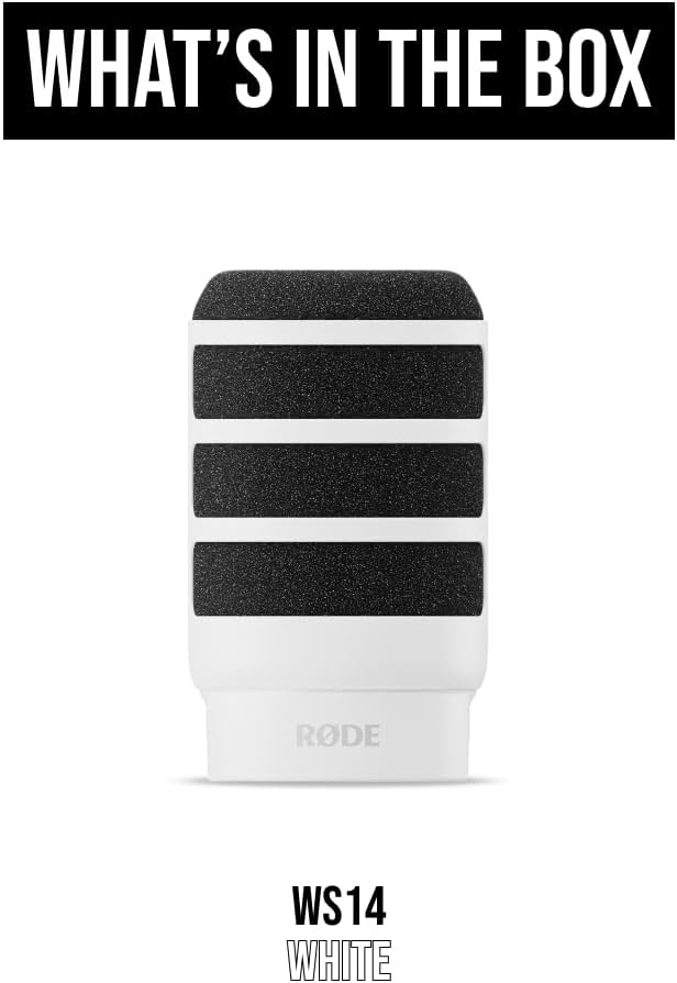 FILTRO ANTIPOP RØDE WS14 PARA PODMIC Y PODMIC USB BLANCO - 4