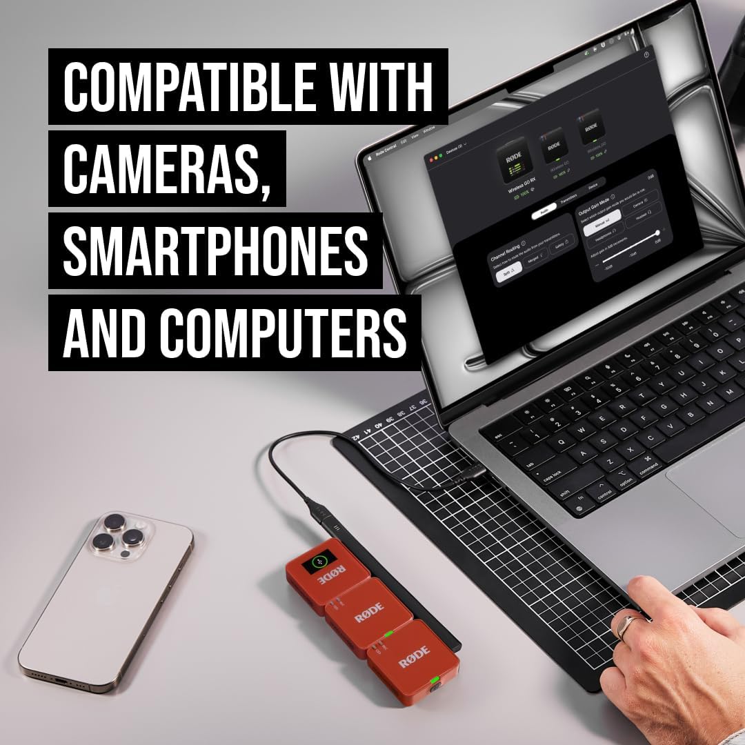 MICRÓFONO INALÁMBRICO RODE WIRELESS GO GEN 3 32-BIT FLOAT CLAY - 3