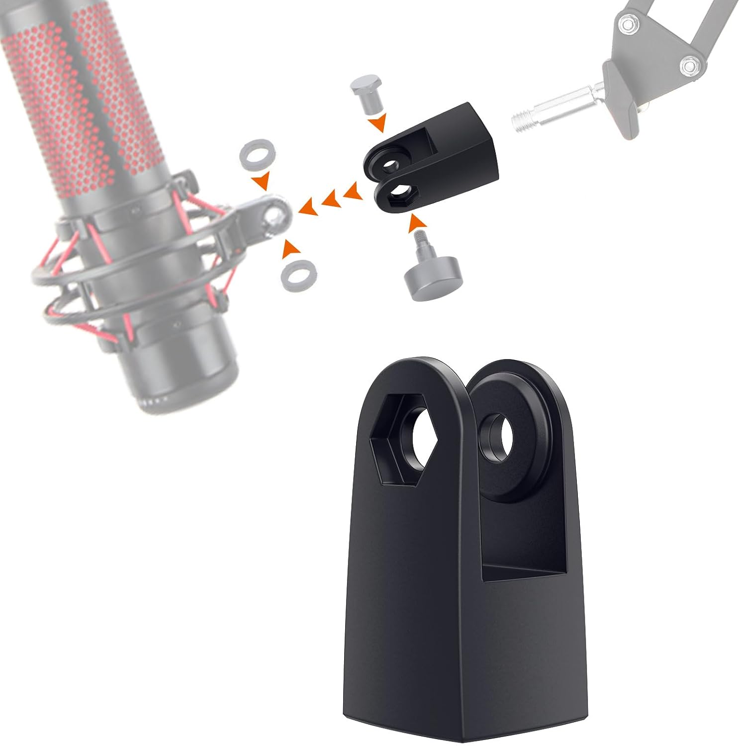 ADAPTADOR PARA MICRÓFONO SUNMON PARA HYPERX QUADCAST CON CONEXIÓN 3/8' - 1